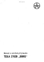 Tesla 2702b - Navod k udrzbe 